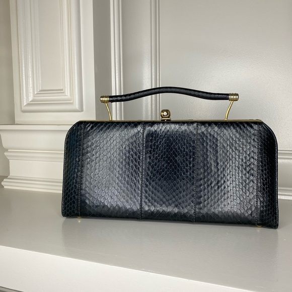 Vintage Snake Skin Versatile Clutch or Handbag - Picture 3 of 16